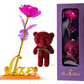 Forever Space rose (included teddy bear)