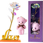 Forever Space rose (included teddy bear)